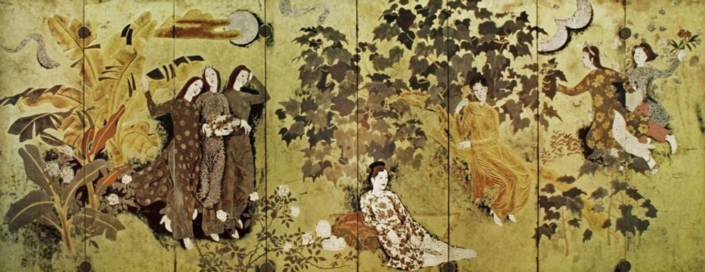 Tranh Nguyễn Gia Trí trong nội thất phong cách Việt