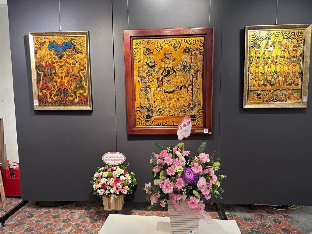 Tranh Son Mai. Net Doc Ban Lam Bung Sang Khong Gian Indochine