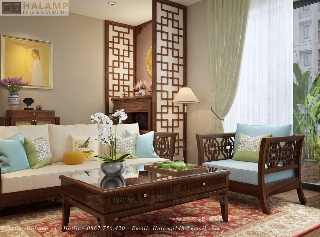 Mẫu sofa phòng khách chung cư Halamp SF004