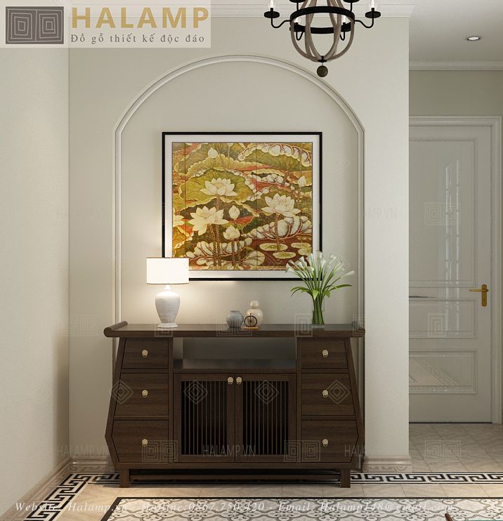 Bàn console đặt ở vị trí sảnh