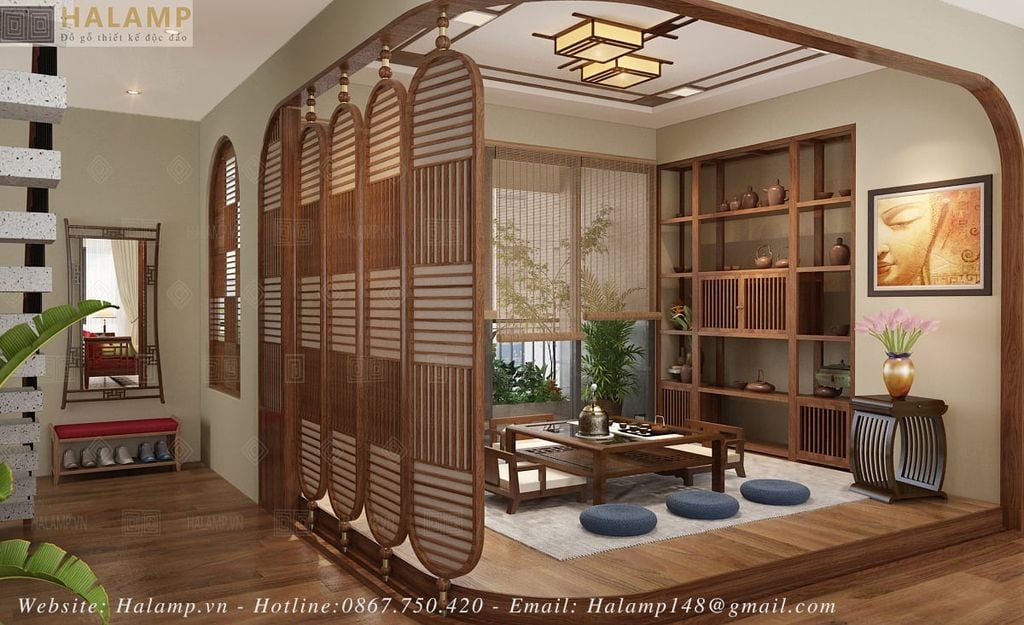 thiết kế phòng trà chung cư