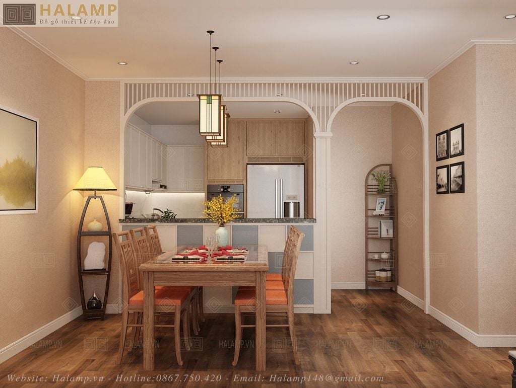 Mẫu bàn ăn gỗ tự nhiên đẹp