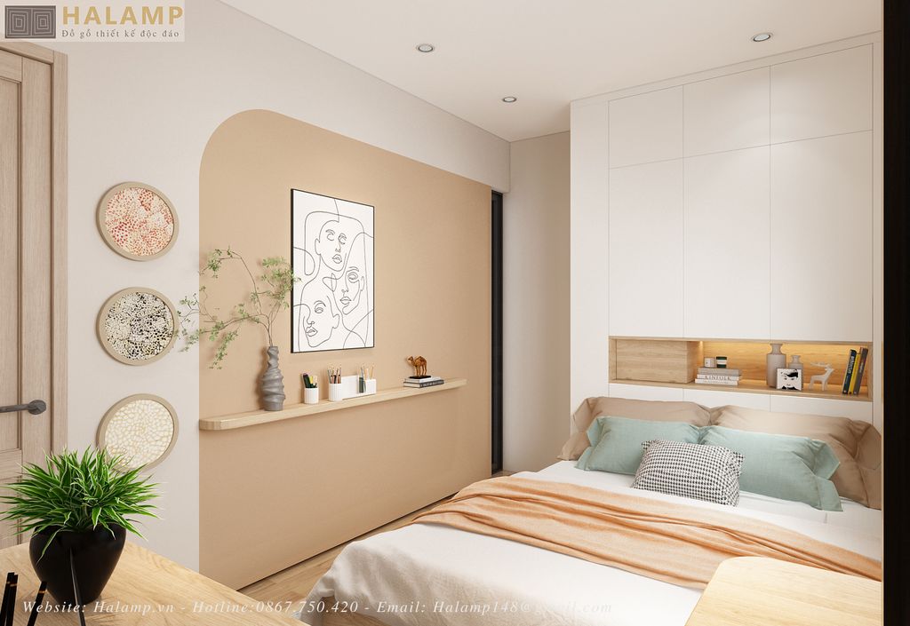 Thiết kế phòng ngủ con nhà phố diện tích nhỏ