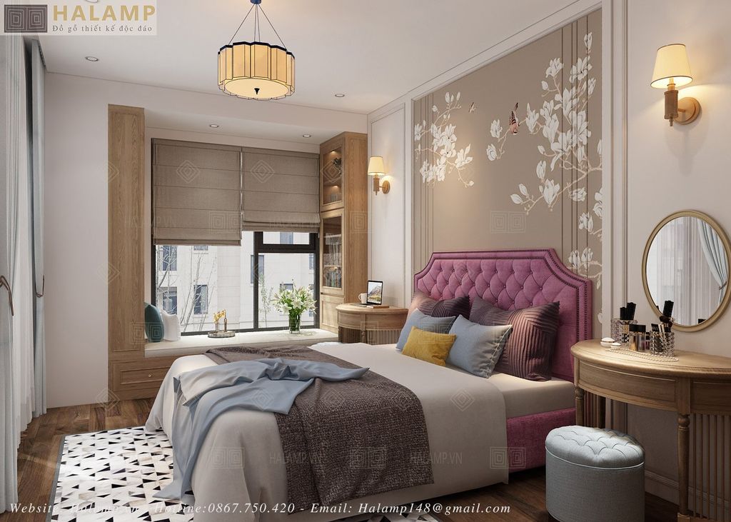 Thiết kế nội thất phòng ngủ master chung cư đẹp