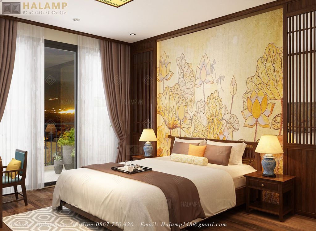 thiết kế nội thất phòng ngủ nhà liền kề gamuda