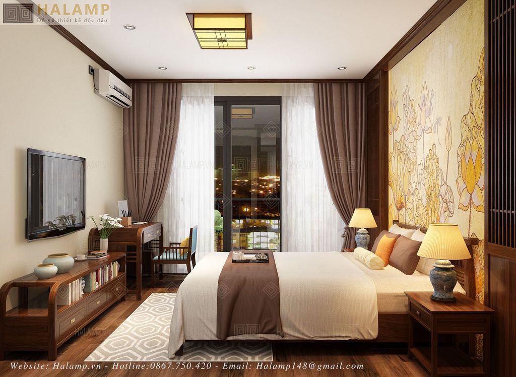 thiết kế nội thất phòng ngủ nhà liền kề gamuda