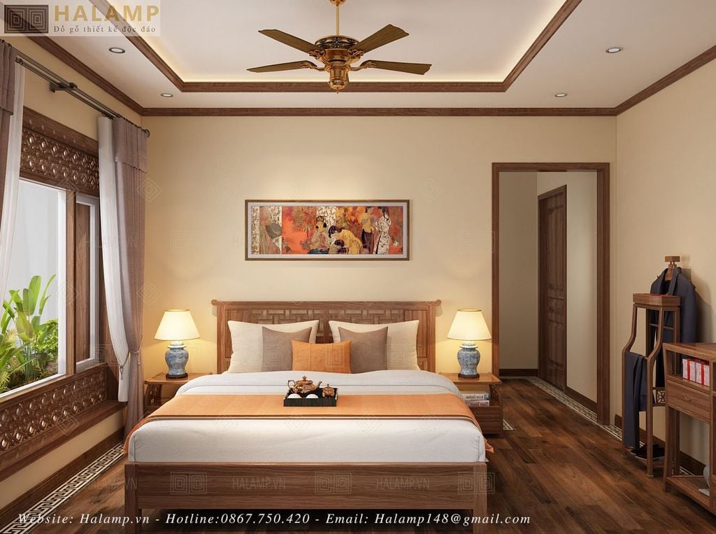 Thiết kế phòng ngủ bố mẹ tại căn duplex