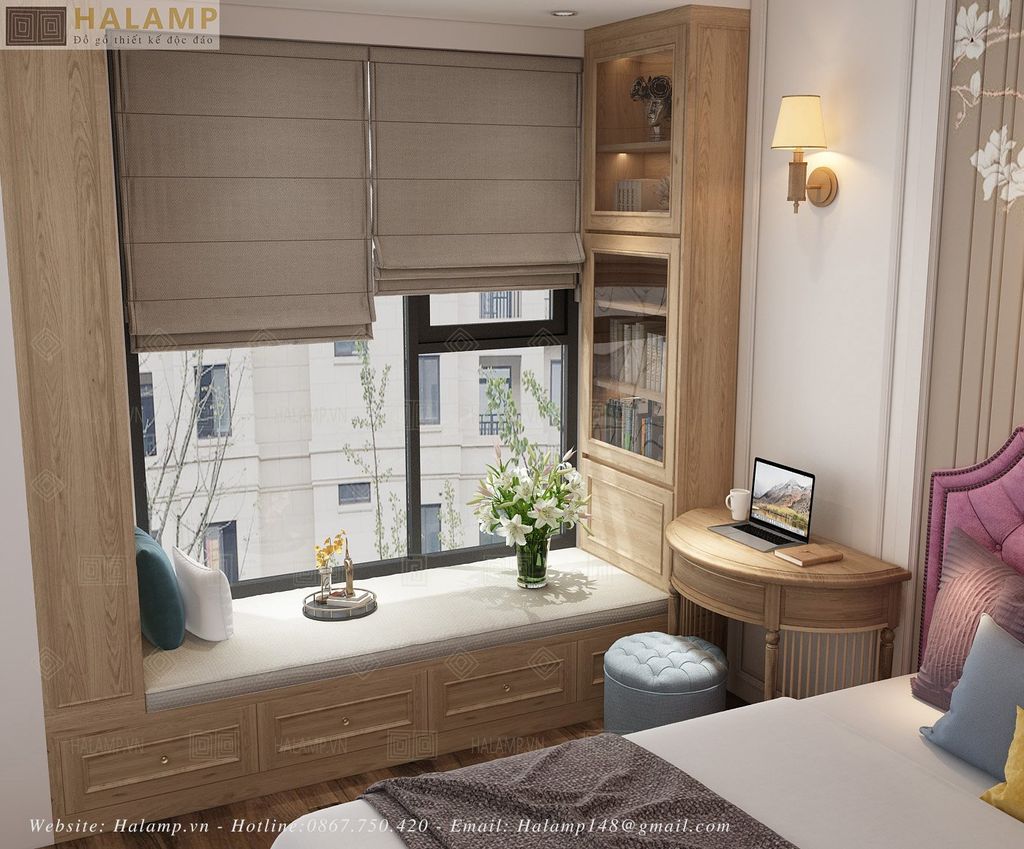 Thiết kế nội thất phòng ngủ master chung cư đẹp