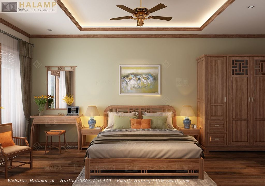Thiết kế phòng ngủ vợ chồng con trai tại căn duplex