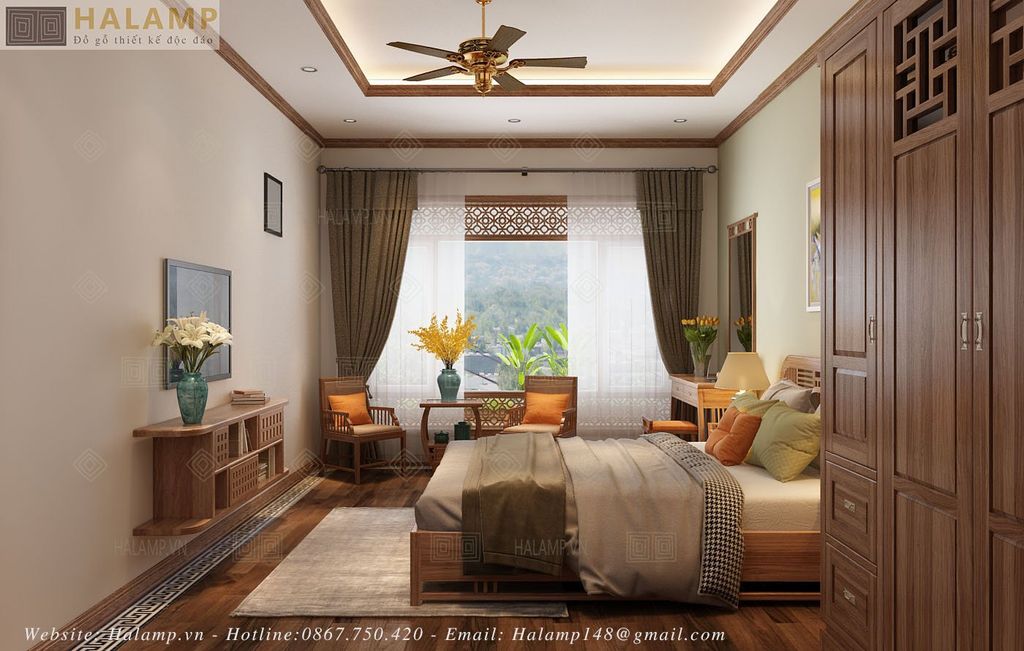 Thiết kế phòng ngủ vợ chồng con trai tại căn duplex