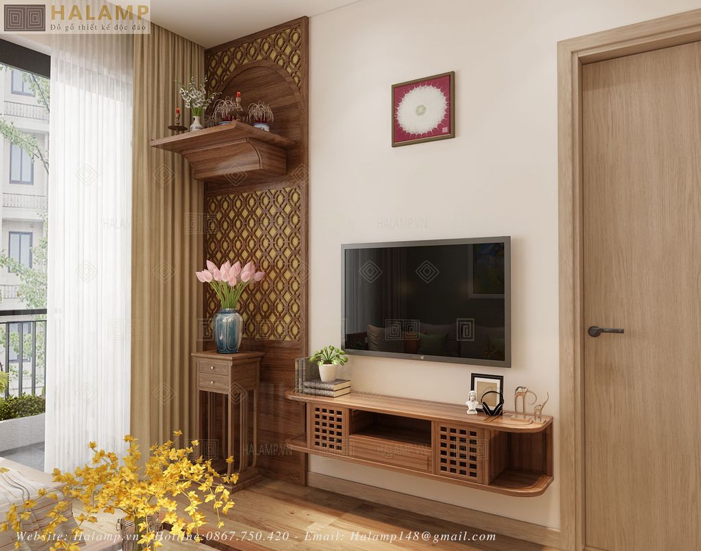 Kệ ti vi treo phòng khách