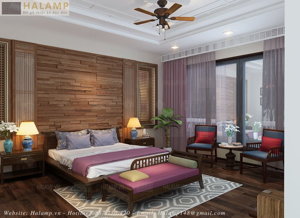 thiết kế phòng ngủ đẹp cho biệt thự nghỉ dưỡng ven biển