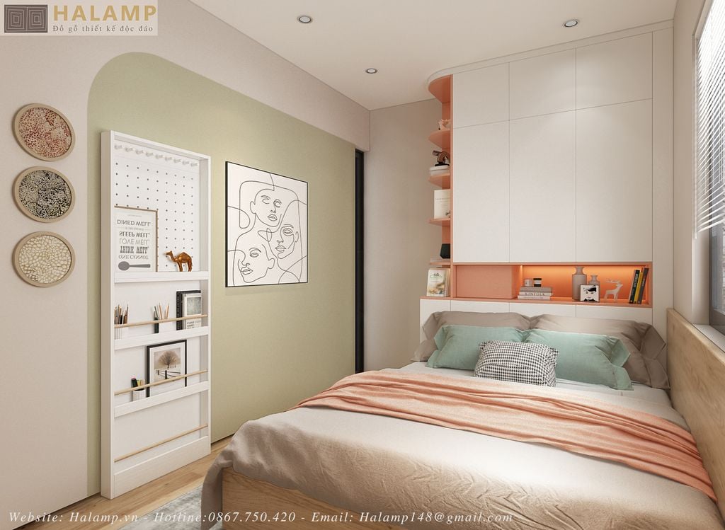 Thiết kế phòng ngủ con nhà phố diện tích nhỏ