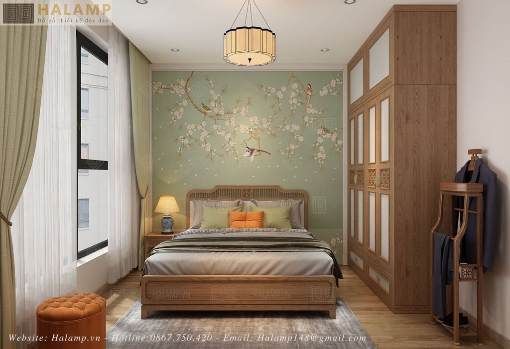Thiết kế phòng ngủ master căn hộ chung cư cho 2 vợ chồng