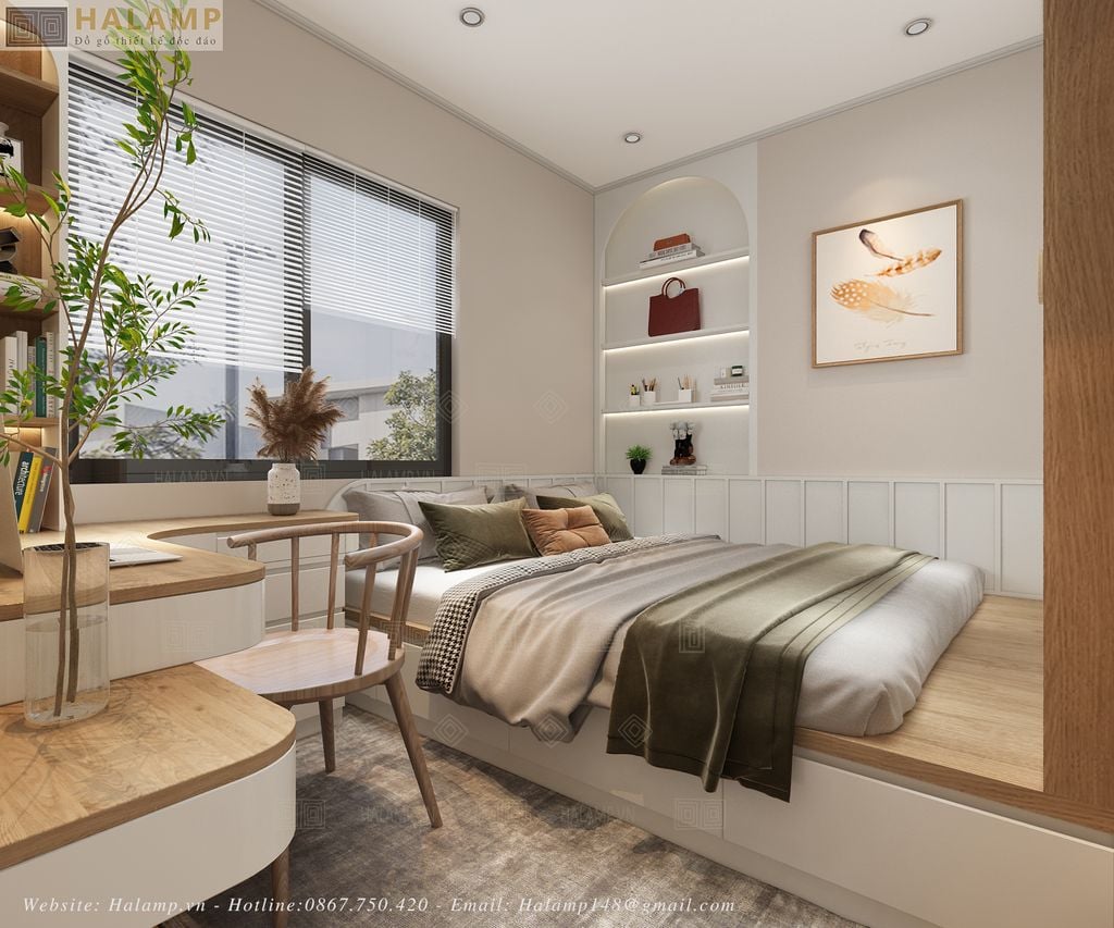 Thiết kế phòng ngủ nhà phố diện tích nhỏ
