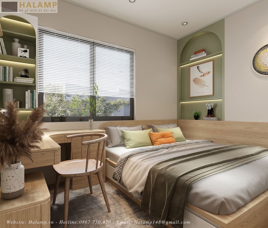 Thiết kế phòng ngủ nhà phố diện tích nhỏ