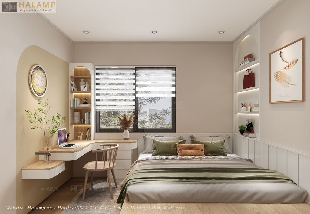 Thiết kế phòng ngủ nhà phố diện tích nhỏ