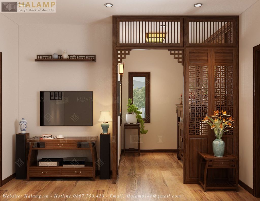 Vách ngăn bàn thờ đẹp