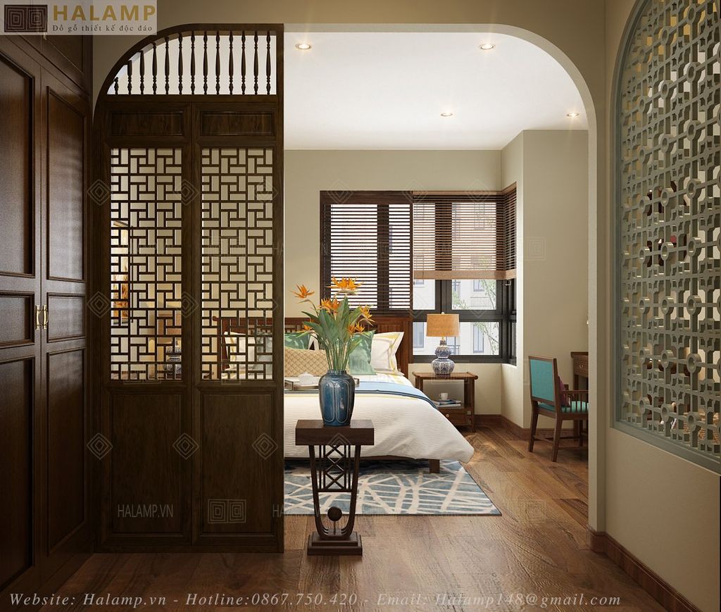 Thiết kế vách ngăn phòng ngủ