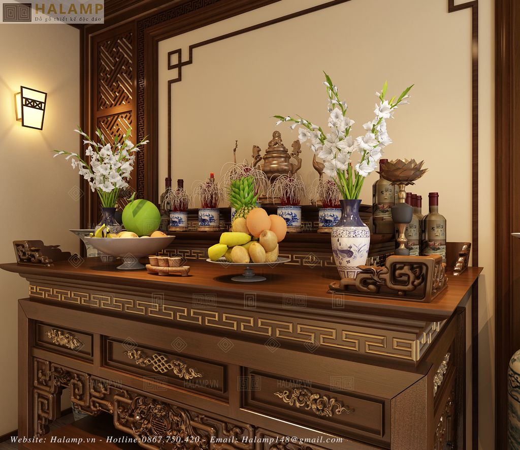 Hoa lay ơn trong trang trí bàn thờ