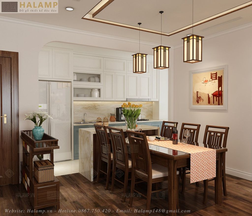 mẫu bàn ăn gỗ Gụ grandbois mua sẵn