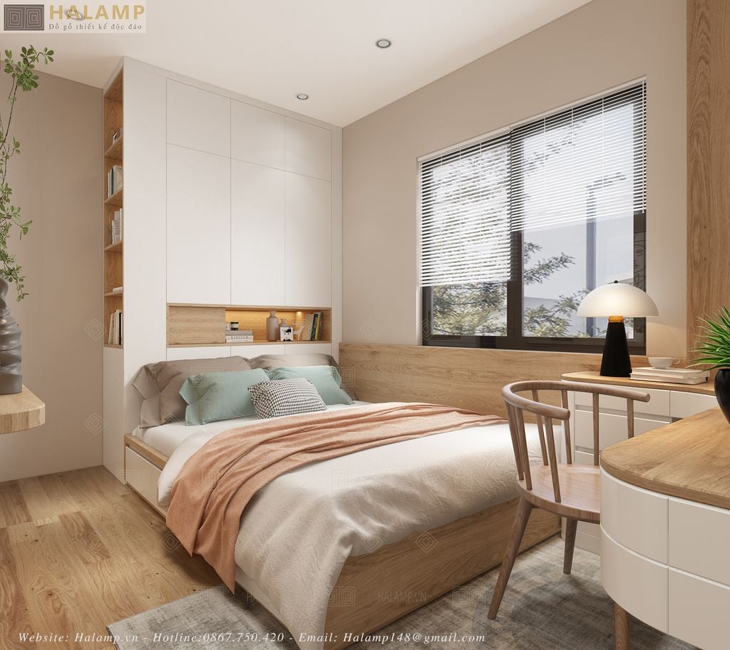 Thiết kế phòng ngủ con nhà phố diện tích nhỏ