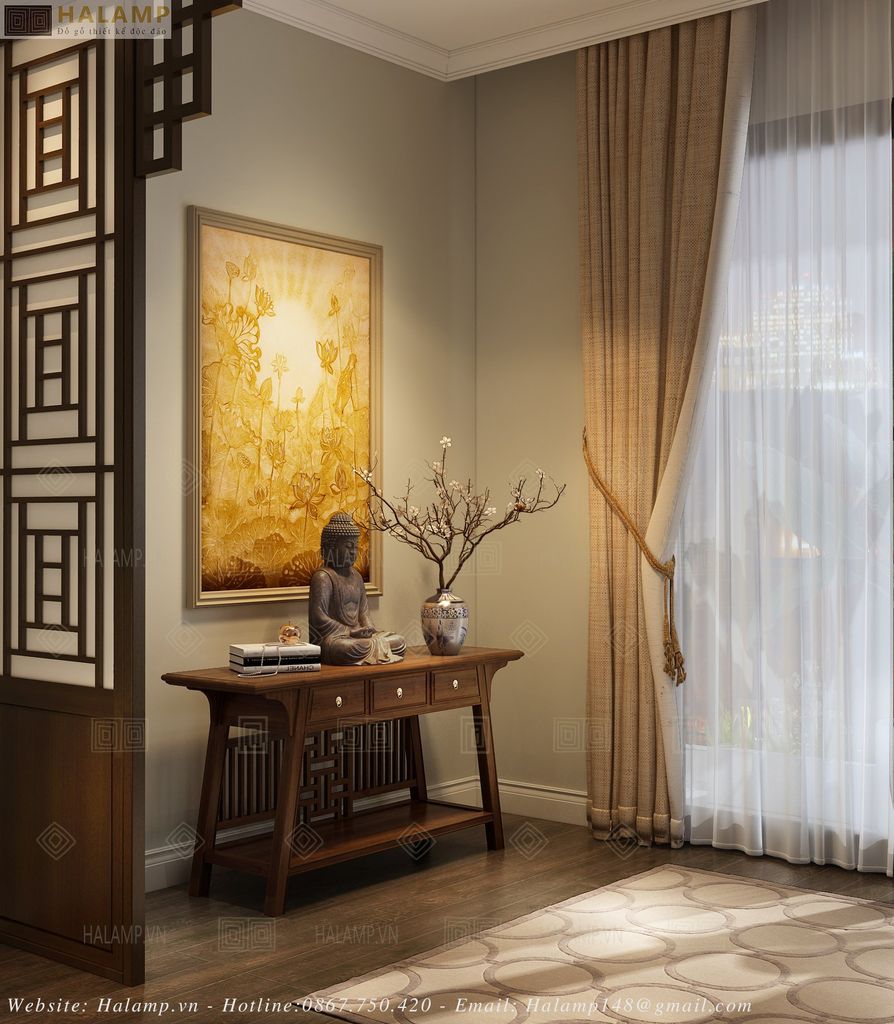 Bàn trang trí mang đậm chất Việt