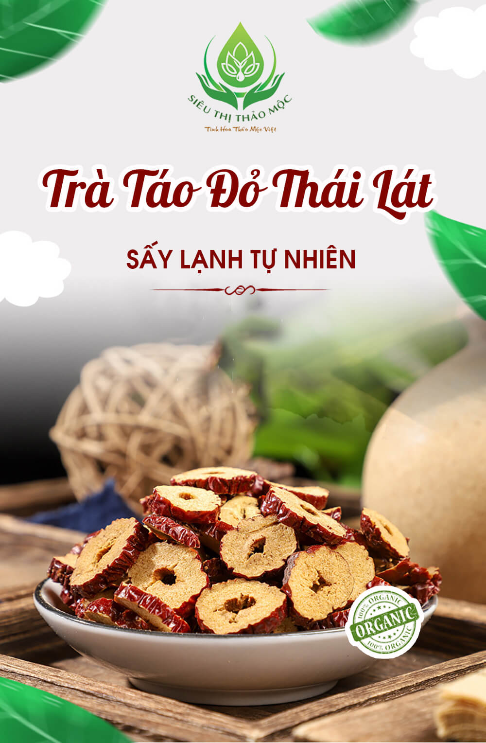 trà táo đỏ thái lát 1