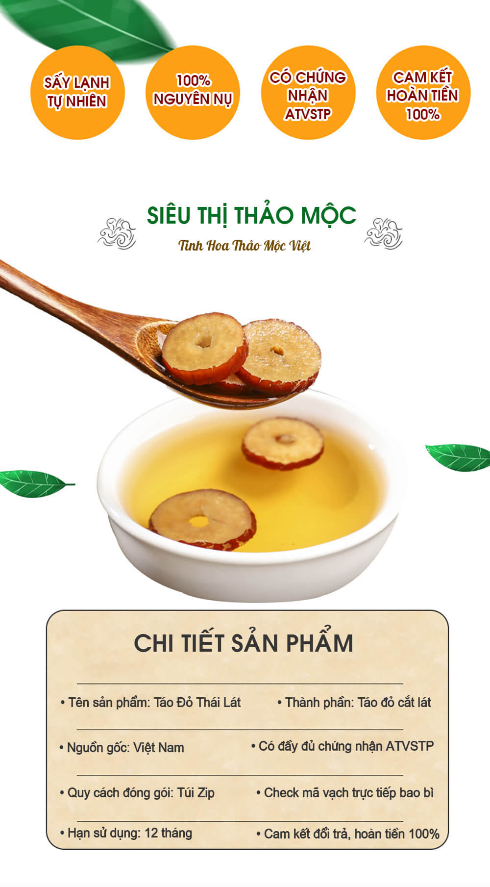 trà táo đỏ thái lát 2