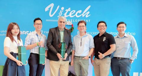 Merck | Giám đốc khu vực Đông Nam Á ngành hàng Biomonitoring đến thăm và làm việc tại công ty Vitech
