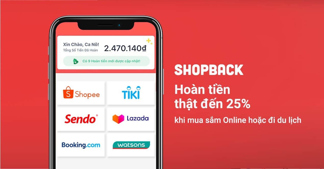 Cách mua sắm và nhận hoàn tiền với ShopBack