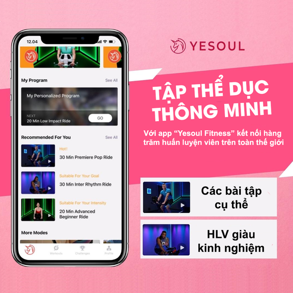 Tập thể dục thông minh với Yesoul Fitness App