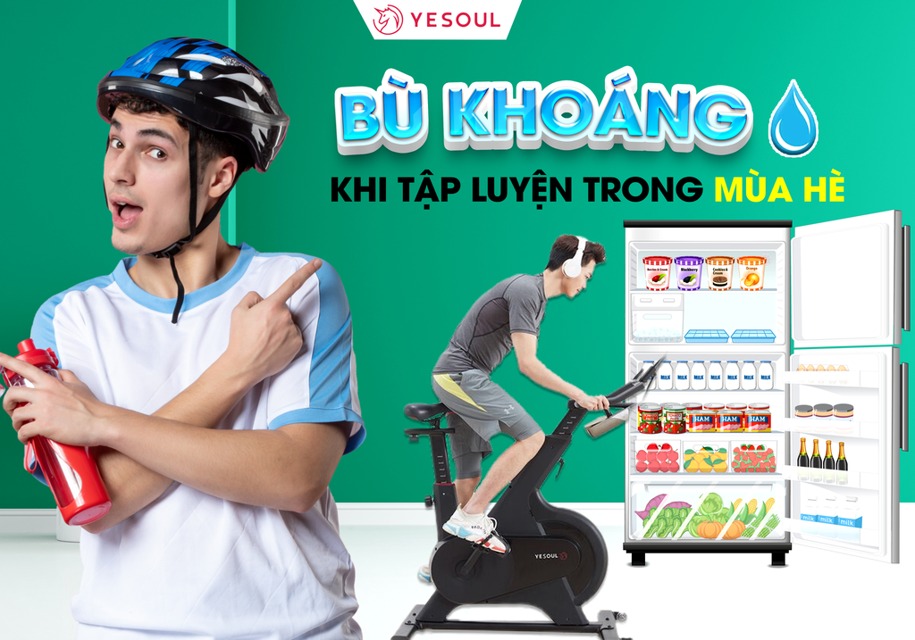 BÙ KHOÁNG KHI TẬP LUYỆN TRONG MÙA HÈ