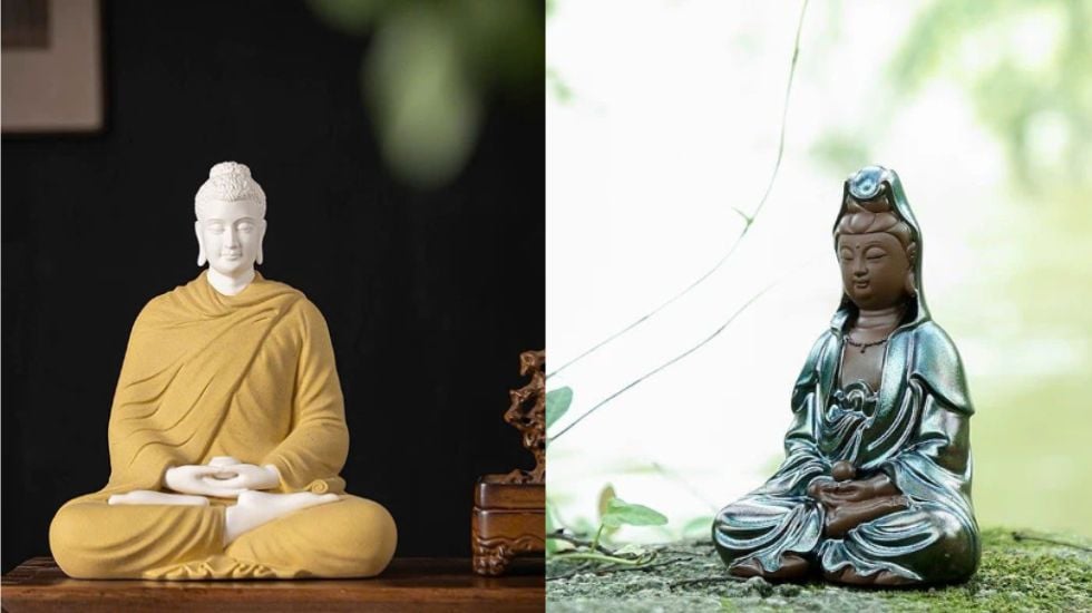 SỰ KHÁC BIỆT GIỮA TƯỢNG PHẬT TỔ NHƯ LAI VÀ TƯỢNG PHẬT QUAN ÂM
