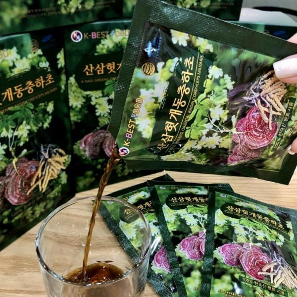 NƯỚC BỔ GAN GIẢI RƯỢU SÂM NÚI- ĐÔNG TRÙNG HẠ THẢO 3