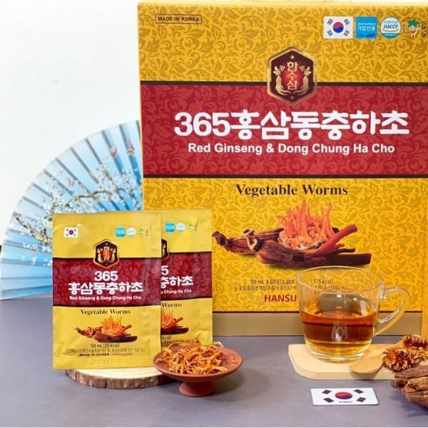 Nước Hồng Sâm Đông Trùng Hạ Thảo Hansusam 365