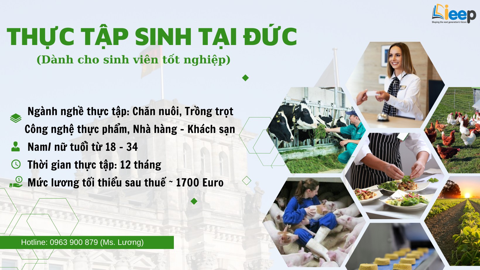 tuyển thực tập sinh tại đức