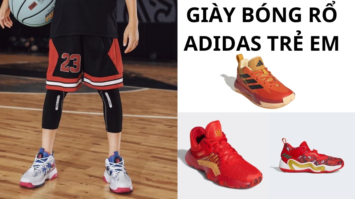 Giày bóng rổ Adidas trẻ em: Bước đầu cho ngôi sao tương lai