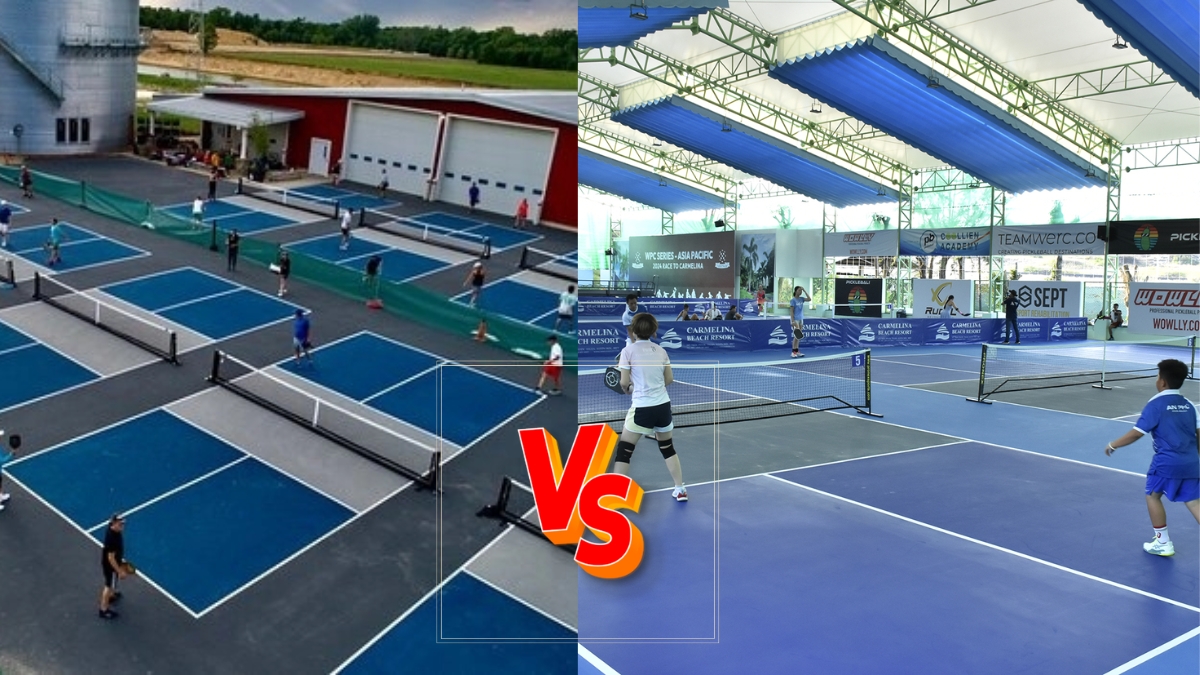 Sự khác biệt khi chơi Pickleball trong nhà và ngoài trời