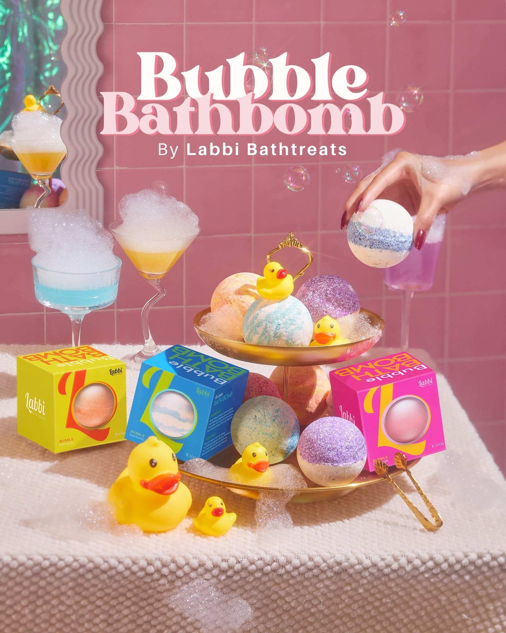 Bubble Bath bomb Bomb tắm siêu tạo bọt là gì? Labbi Bath Treats