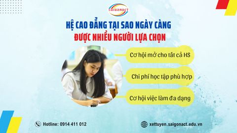 HỆ CAO ĐẲNG TẠI SAO NGÀY NAY ĐƯỢC NHIỀU NGƯỜI LỰA CHỌN