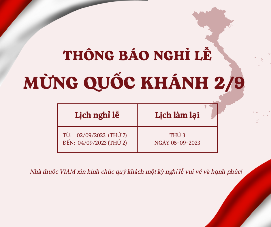 THÔNG BÁO NGHỈ LỄ QUỐC KHÁNH 02/09/2023