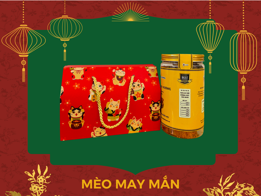 Mèo May Mắn - Túi Ivory đỏ 1 lọ (hũ) 200g BÒ MIẾNG