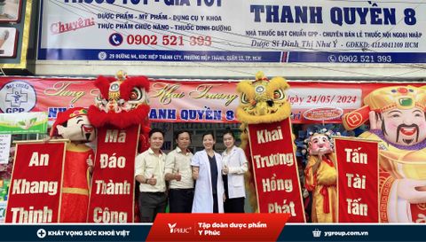 Y PHÚC CHÚC MỪNG KHAI TRƯƠNG NHÀ THUỐC - THANH QUYỀN 8 QUẬN 12