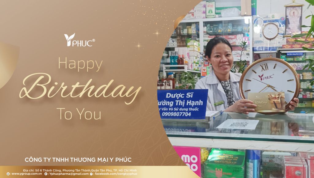 Chương trình tri ân sinh nhật Quý khách hàng - Nhà Thuốc Hạnh An Bình Tân