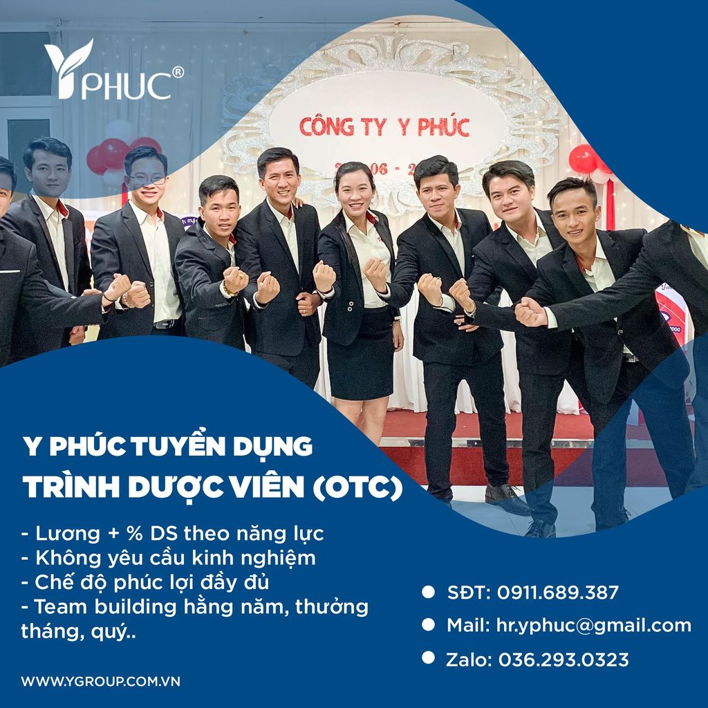 Tuyển dụng trình dược viên OTC tháng 5