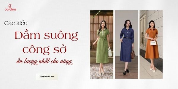 Các kiểu đầm suông công sở ấn tượng nhất dành tặng nàng năm 2026