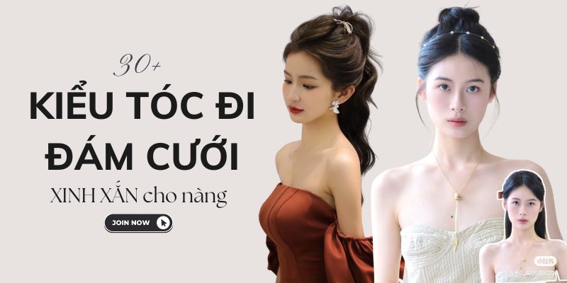 30+ Kiểu tóc đi đám cưới đẹp, đơn giản và XINH XẮN cho nàng