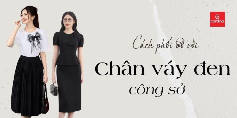 10+ Cách Phối Đồ Với Chân Váy Đen Công Sở Hack Dáng Cực Xinh Cho Nàng