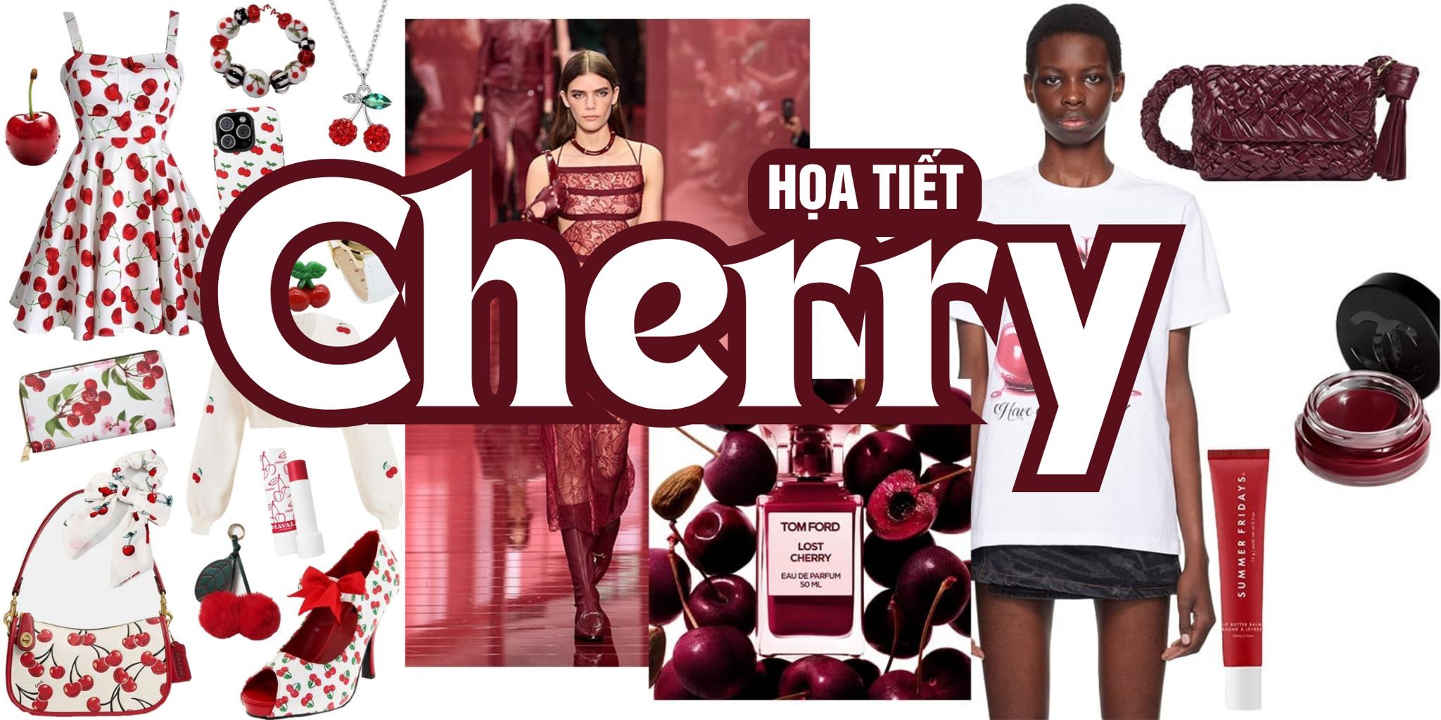 Họa Tiết Cherry: Cơn Sốt Ngọt Ngào Khuấy Đảo Làng Mốt Thu Đông 2025